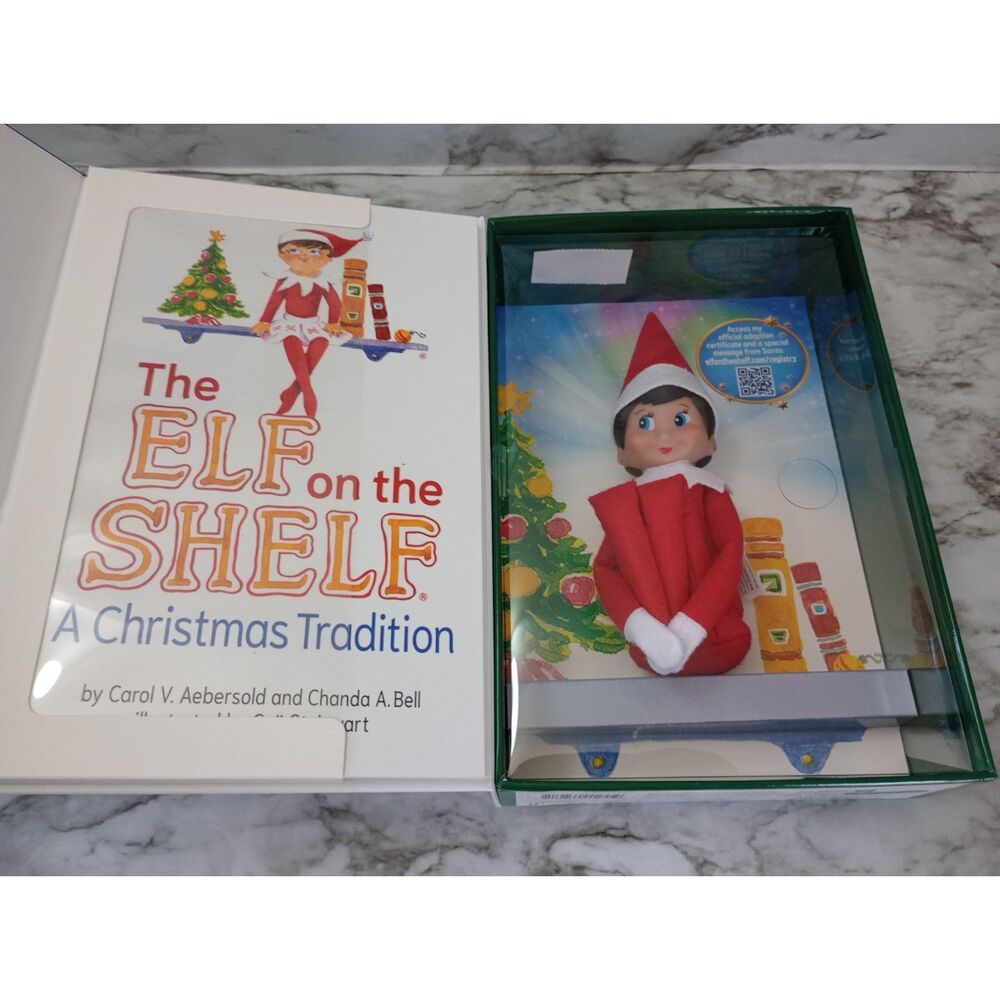 NIB Elf On The Shelf: A Christmas Tradition Box Set Storybook and Girl Elf